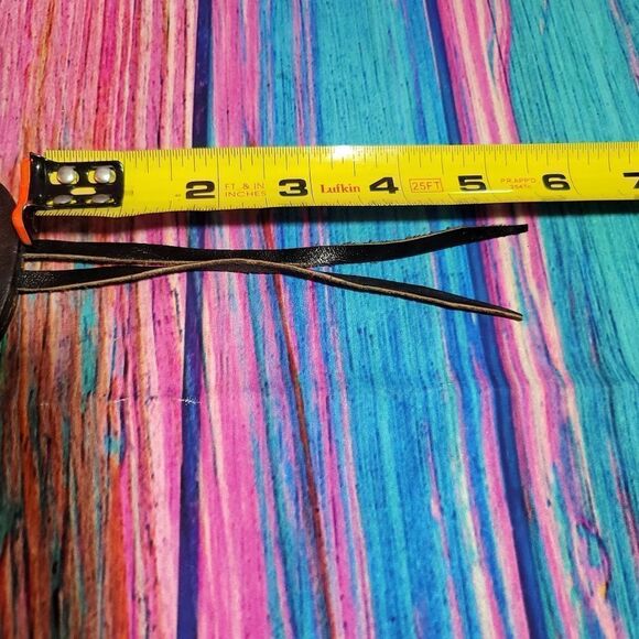 🔷️Vintage Tooled Leather Belt Loop Knife Sheath or Case Small Landscape - Picture 3 of 7